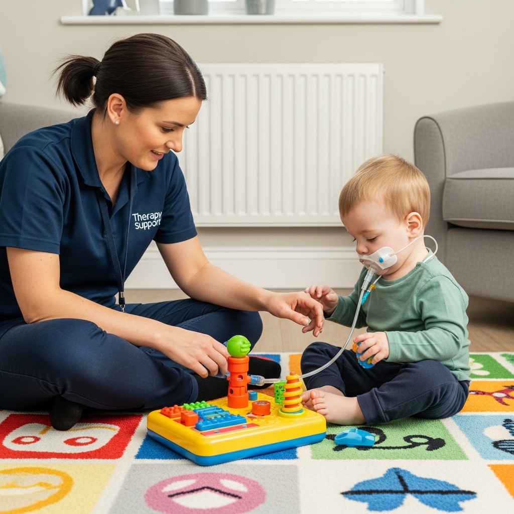 Tailored therapy and developmental support integrated into your child's daily home routine. Specialist pediatric therapy support for complex medical needs in Manchester - Meli Haven